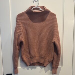 Wilfred Cozy PINK Turtleneck Sweater size small